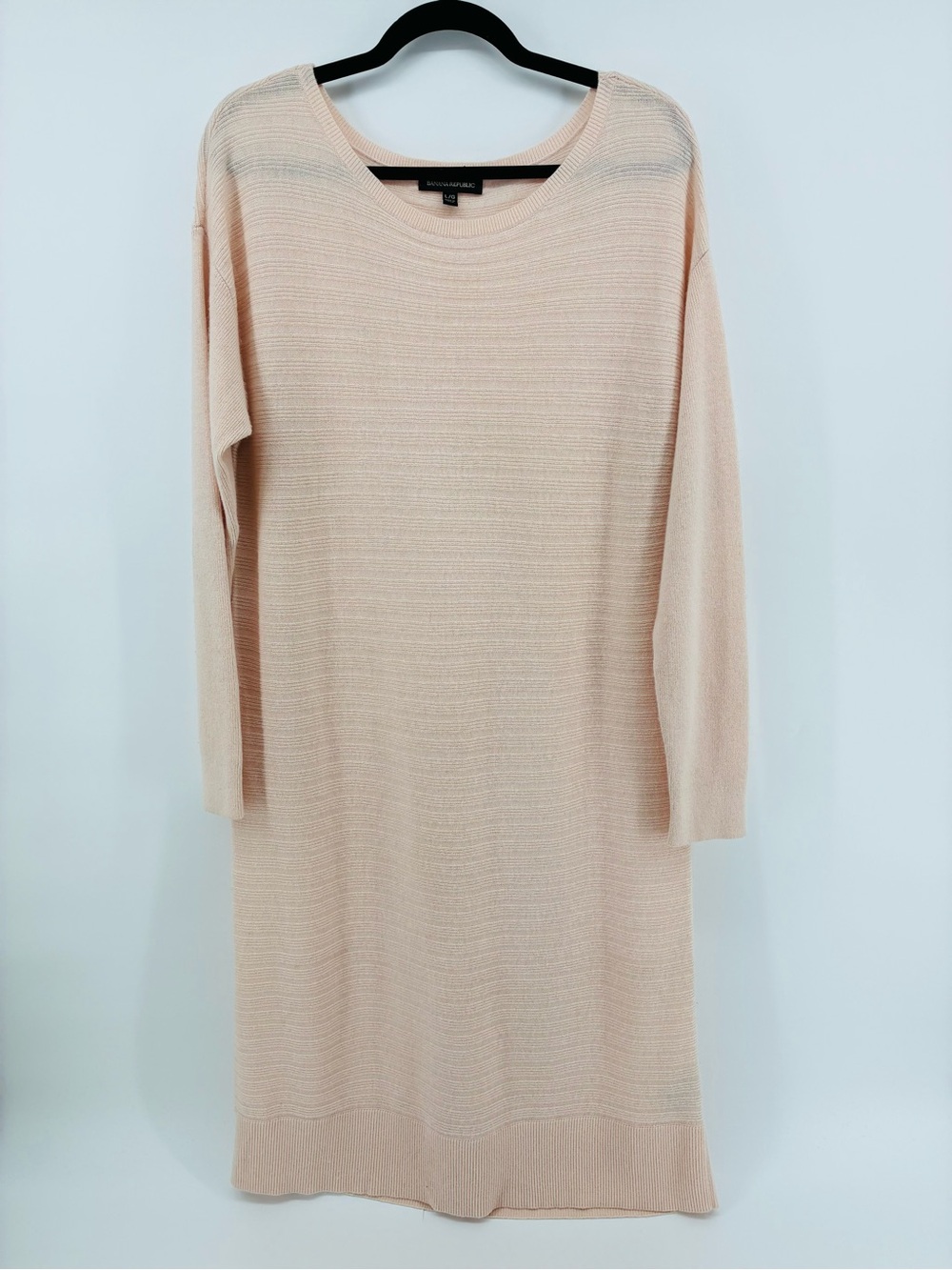 Banana Republic Wool & Cashmere Blend Blush Long Sleeve Knit Dress